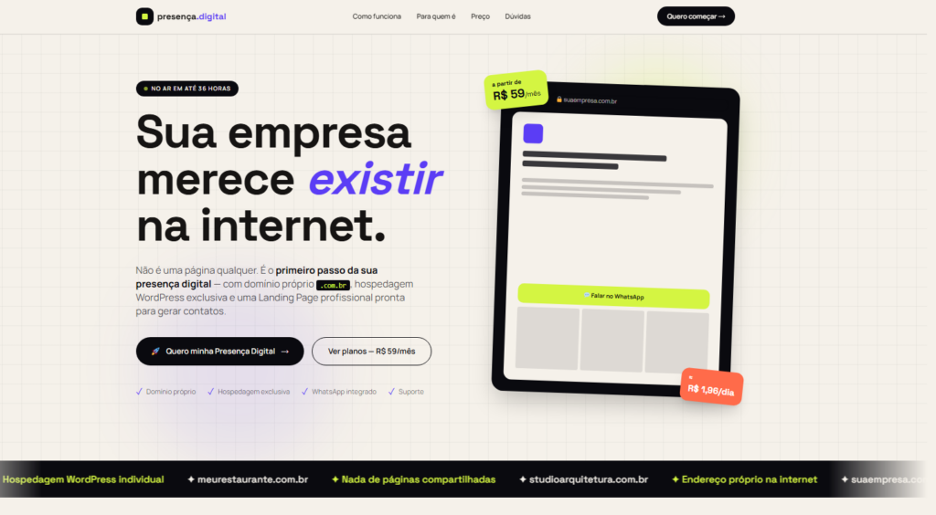landing page rede amigo